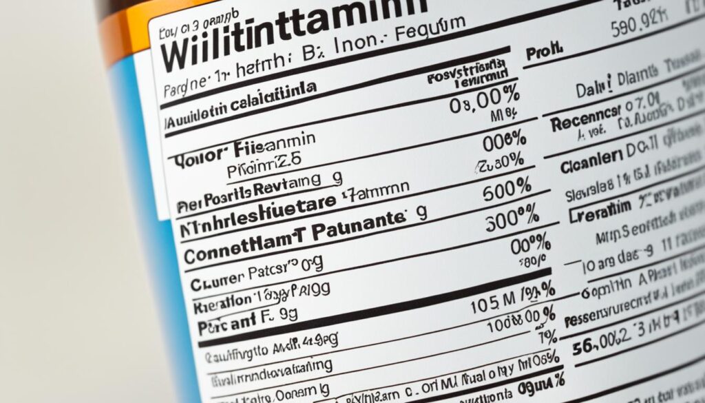 Understanding Multivitamin Labels